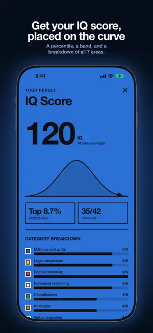 IQ Test: Reasoning Score screenshot 1