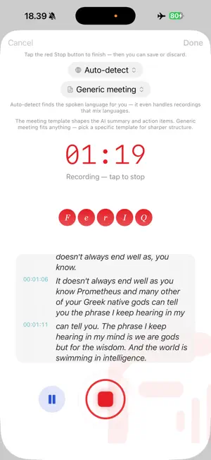 FerIQ: AI Transcriber screenshot 1