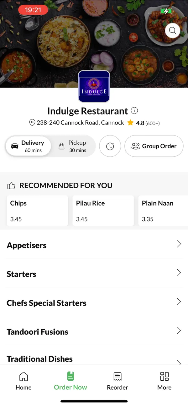 Screenshot #2 pour Indulge Restaurant Cannock.