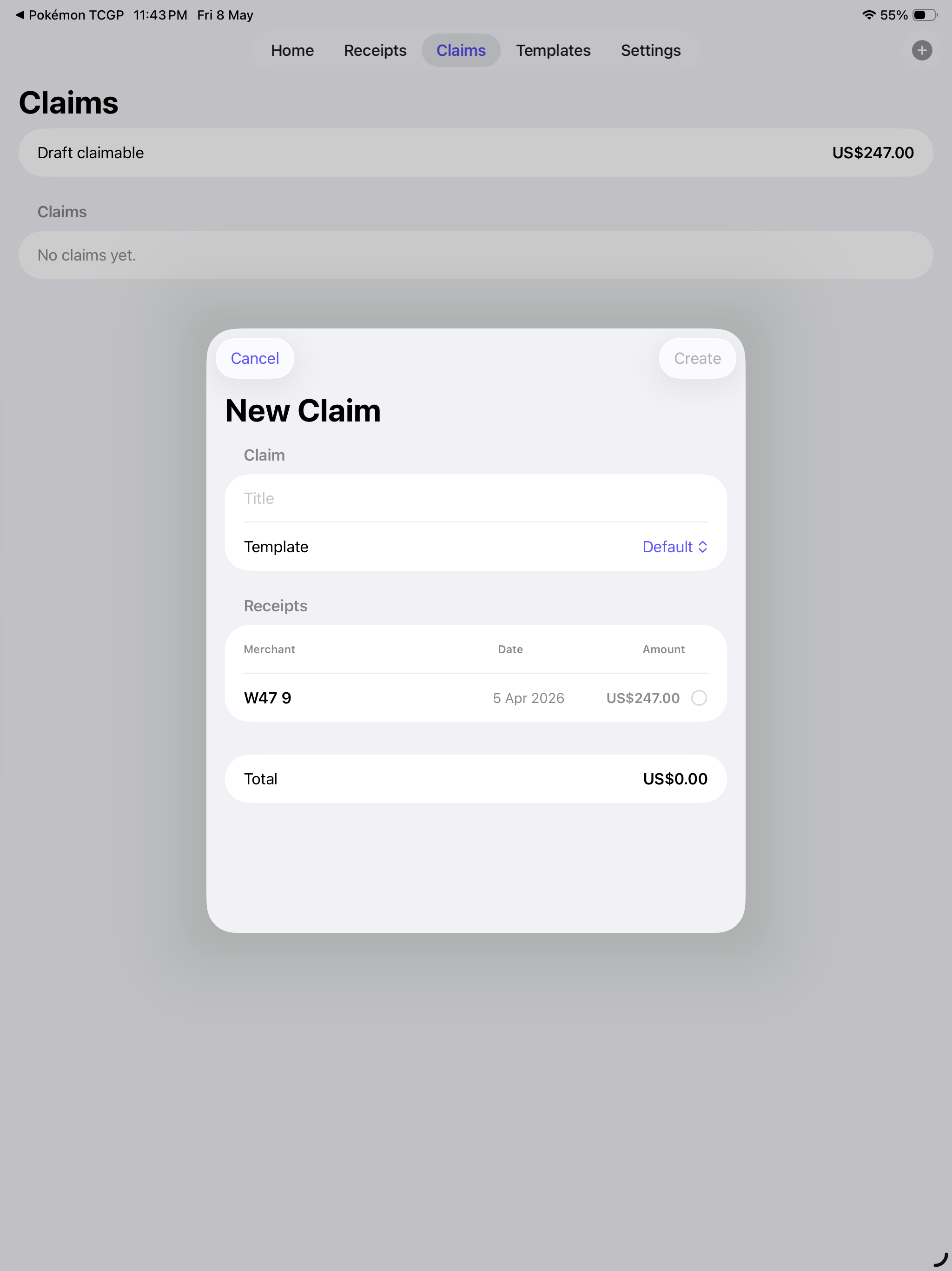 Expense Claimer