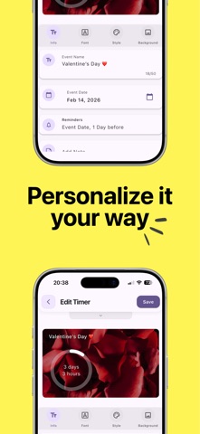 Countdown App with Widget Screenshot 4 of 6