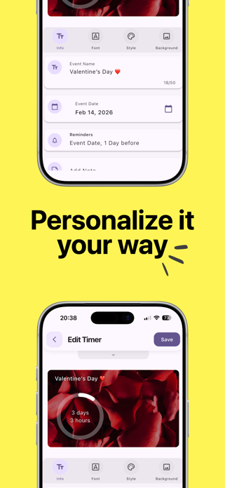 Countdown App with Widget Screenshot 4 of 6