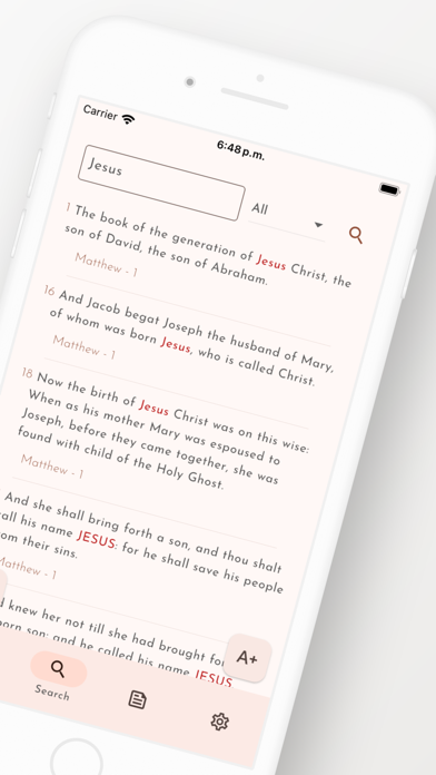 Bible KJV App Screenshot
