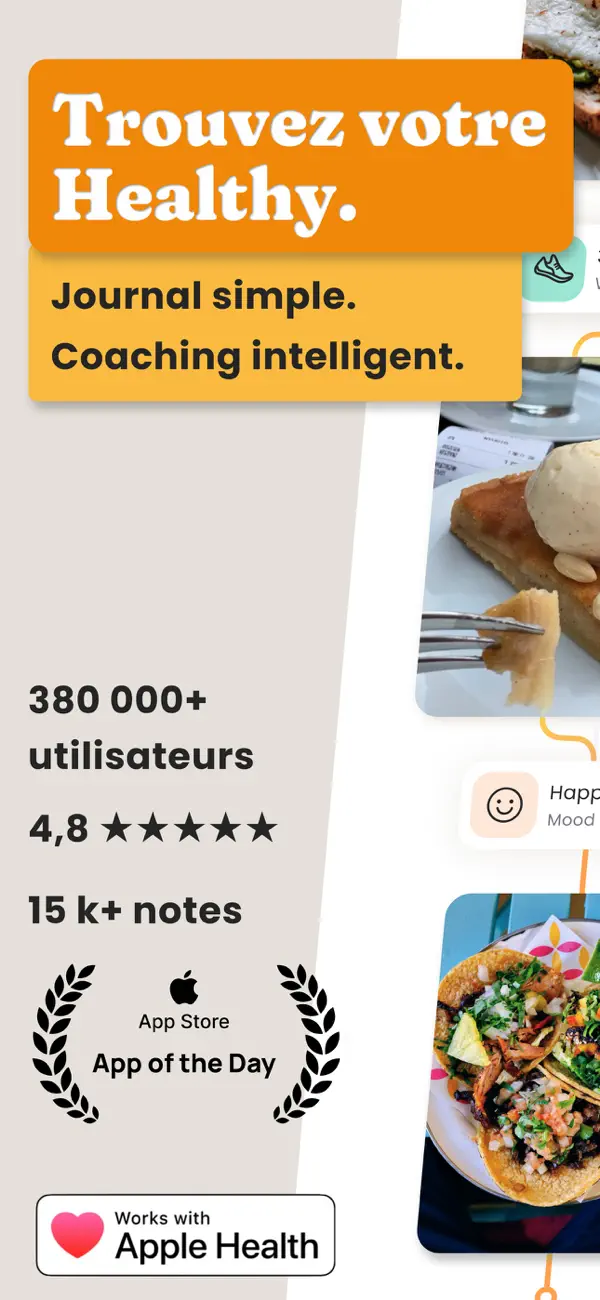 Screenshot #1 pour AteMate: Journal Alimentaire