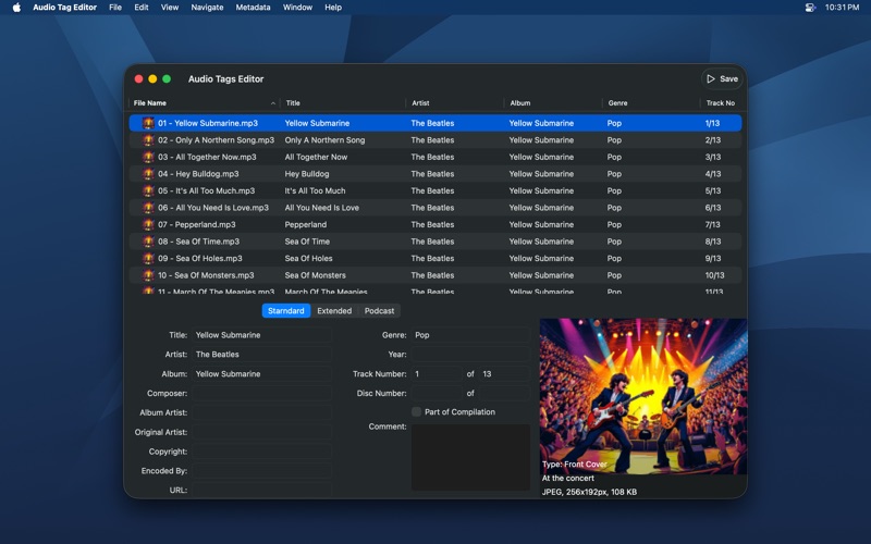 Audio Tags Editor screenshot