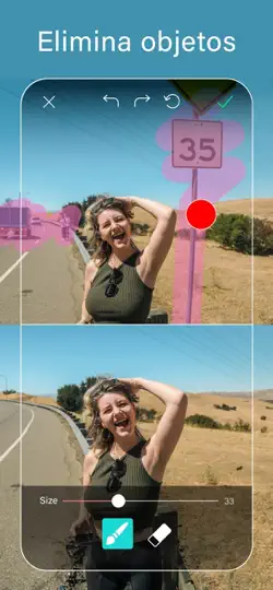 Captura de pantalla de YouCam Perfect: Editor IA en iPhone 3