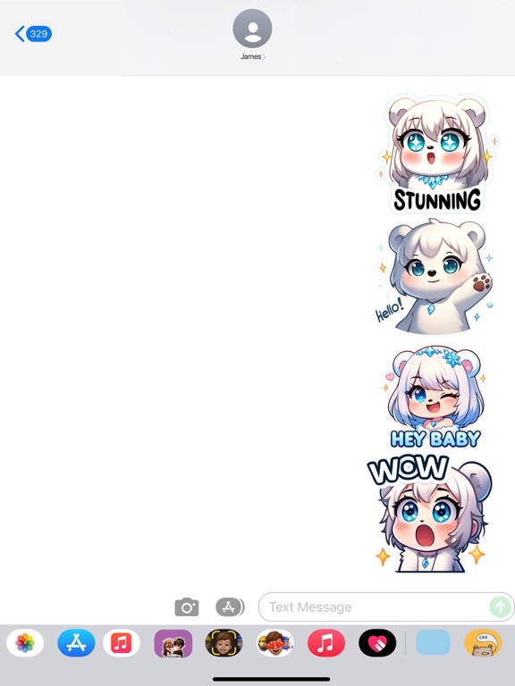 Screenshot #4 pour Aurora, Cute Bear Stickers