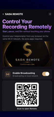 Sada Video Teleprompter screenshot