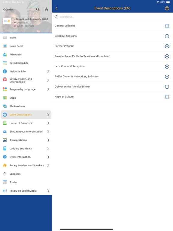 Screenshot #6 pour Rotary Events