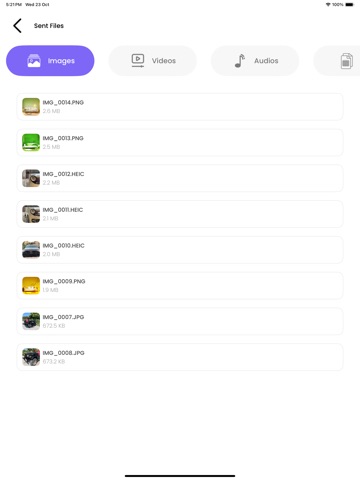 File Share - Data Transfer iPad screenshot