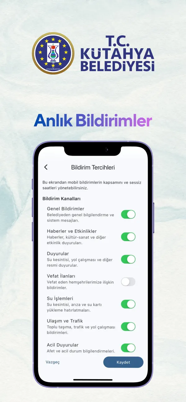 Screenshot #3 pour KÜTAHYA BELEDİYESİ UYGULAMASI