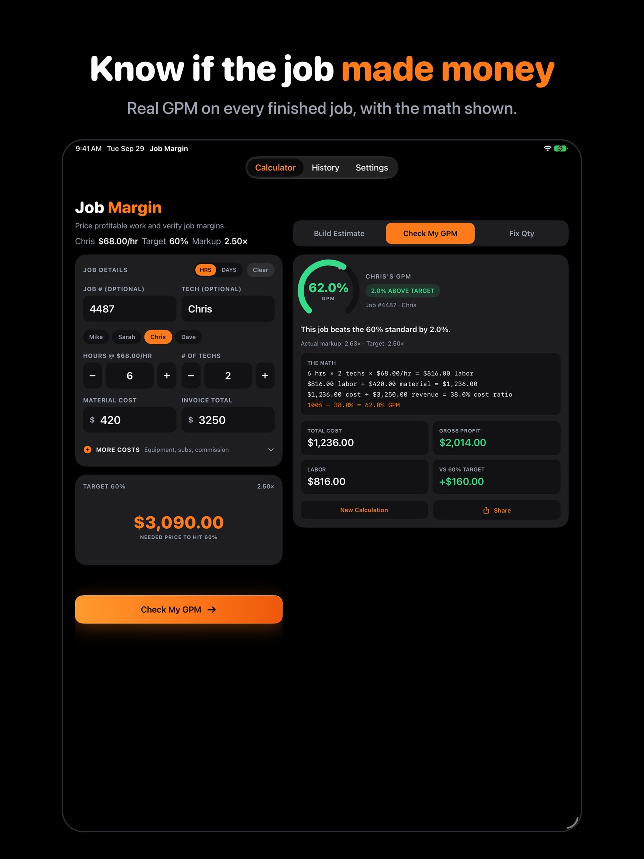 Screenshot 7 of Job Margin: GPM & Markup