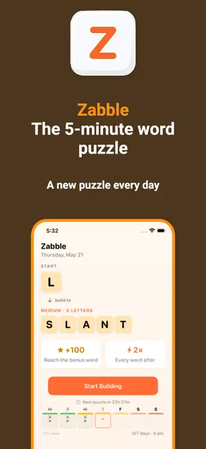Zabble - Word Chain Puzzle screenshot 1