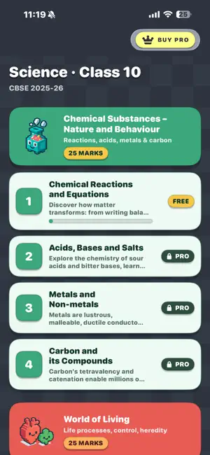 CBSE Science 10 screenshot 1