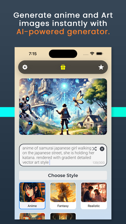 #1. AI Anime Art Generator App (iOS) By: SOAD HAMADEH