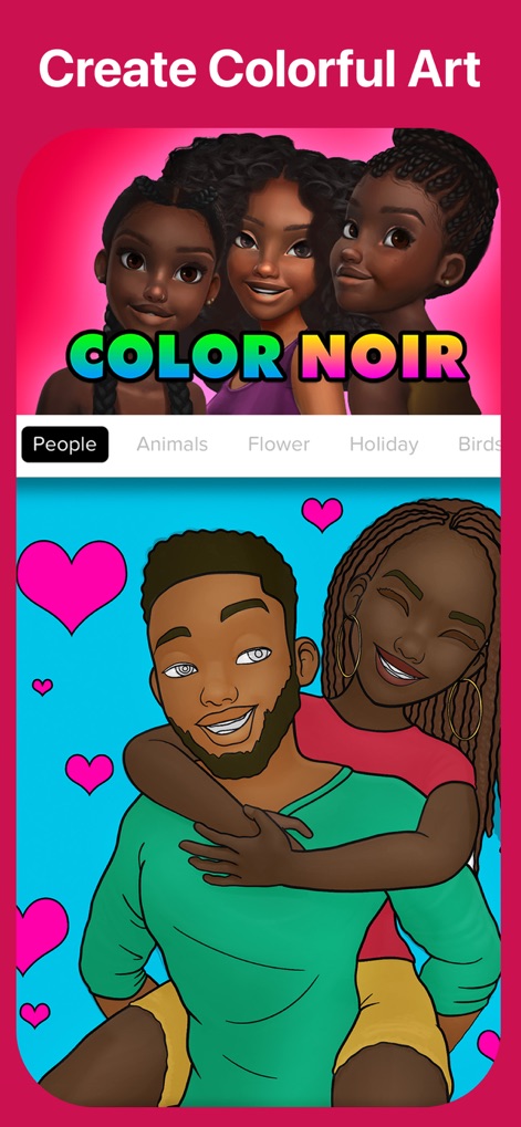 Color Noir・Black Coloring Book - color-noir-sharing-screen