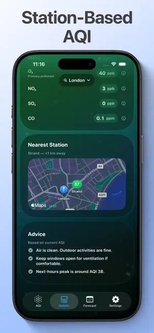 Air Quality Index Deluxe iPhone screenshot 2