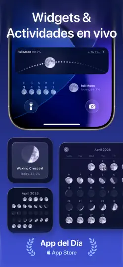 Captura de pantalla de Moonlitt: Fases De La Luna en iPhone 4