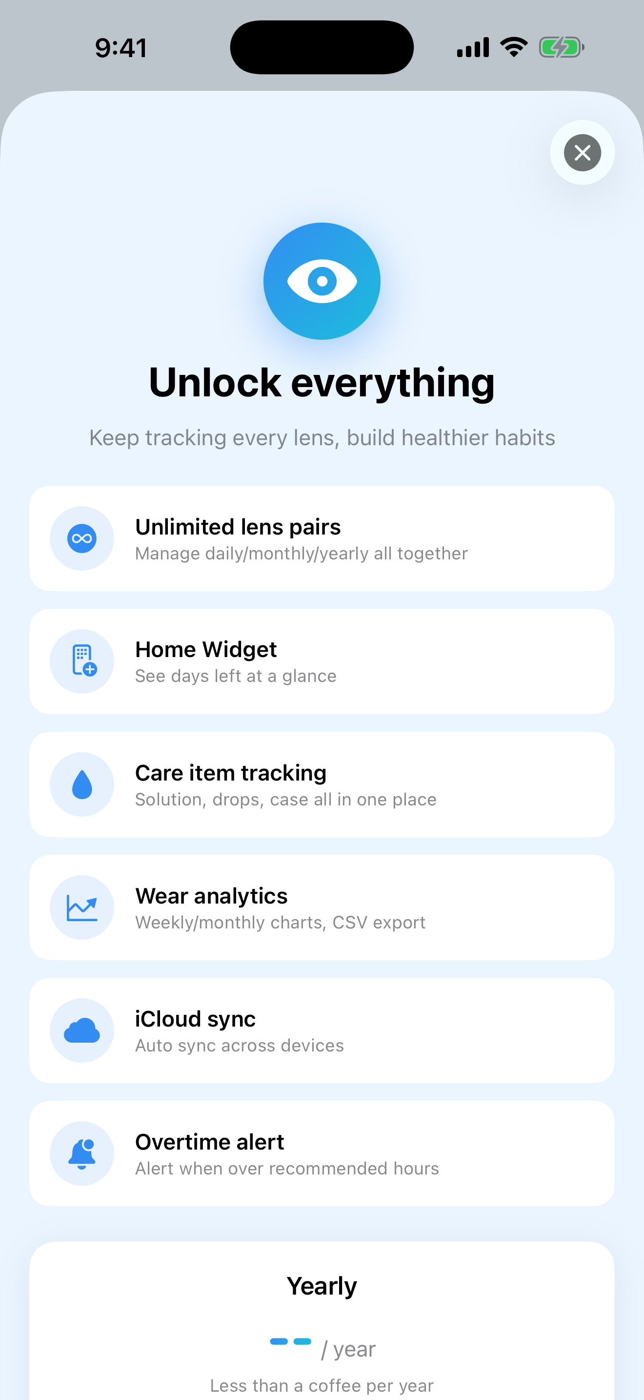 LensCare: Contact Lens Diary