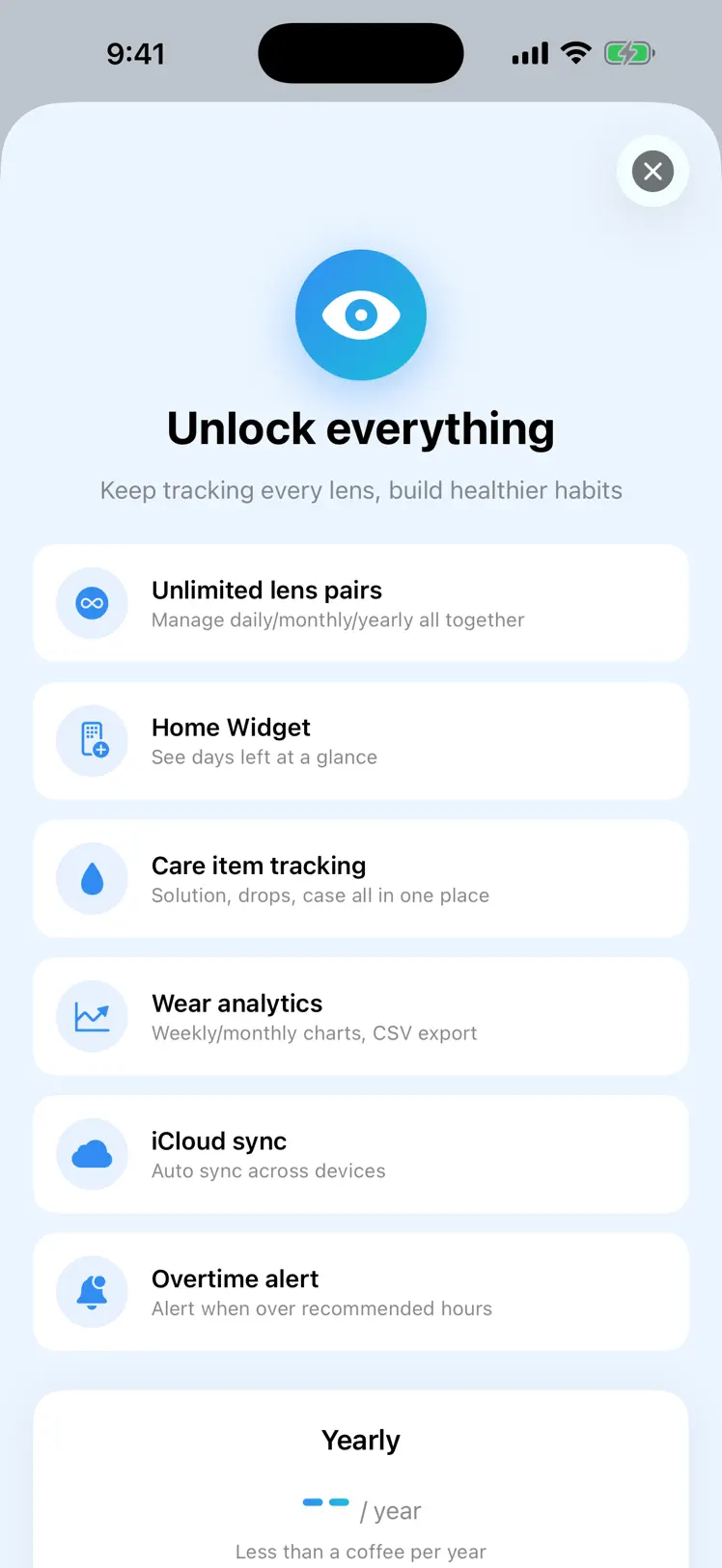 LensCare: Contact Lens Diary screenshot 6