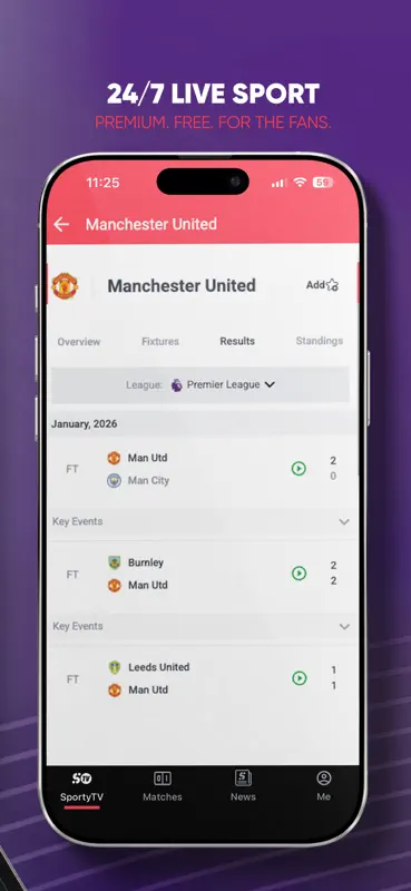 SportyTV: Live Sports Stream screenshot 5 of 7