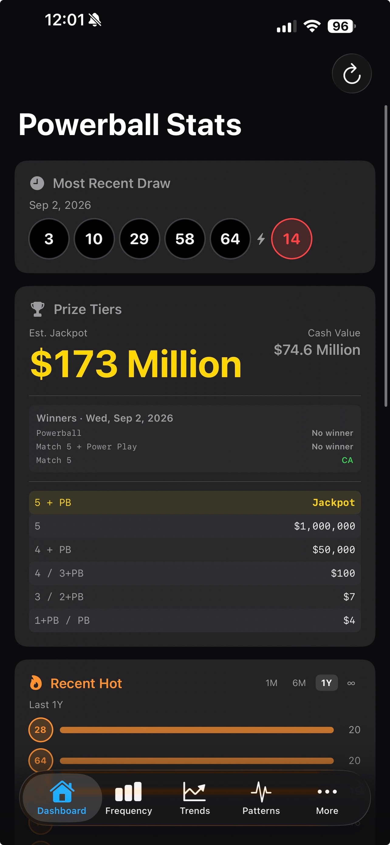 Screenshot 8 of Lucky Cluck: Powerball Stats