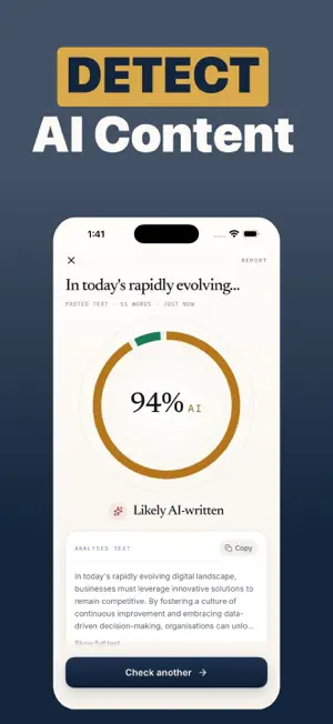AI Detector: Human Text Score screenshot 1