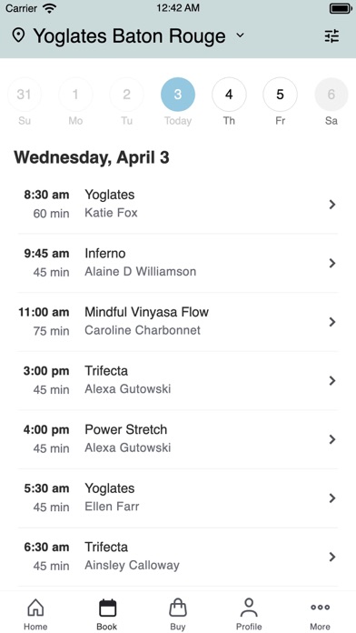 Yoglates Fitness Studios Screenshot