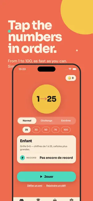Tap 1-100 : Tap Numbers screenshot 1