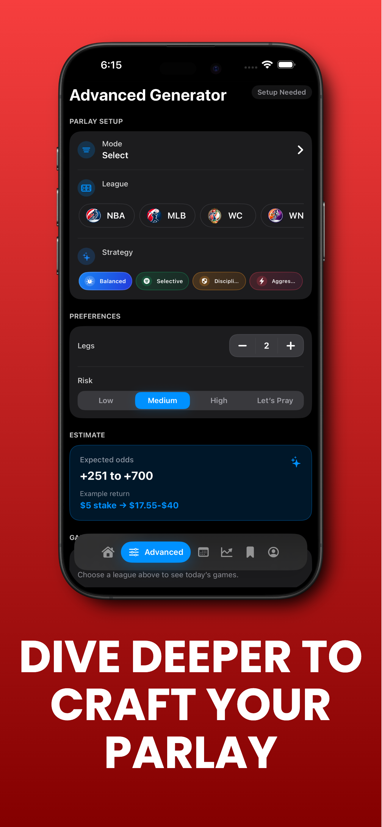 Edge Parlay: AI Sports Betting screenshot 4
