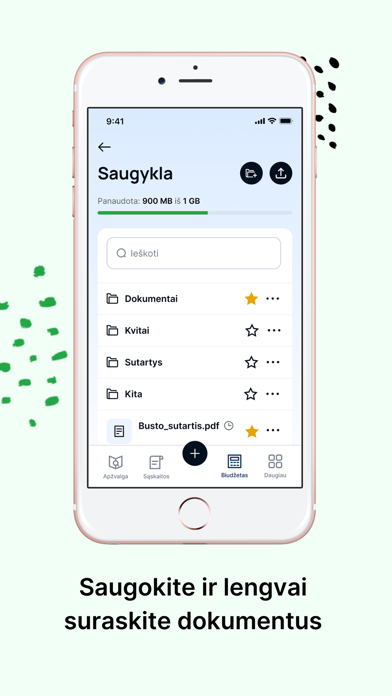 Viena sąskaita Screenshot