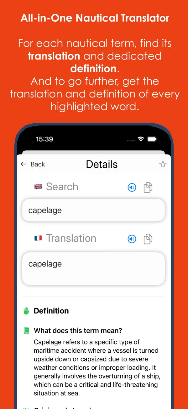 #3. Nautical dictionary (iOS) Podle: Jérôme Goursau