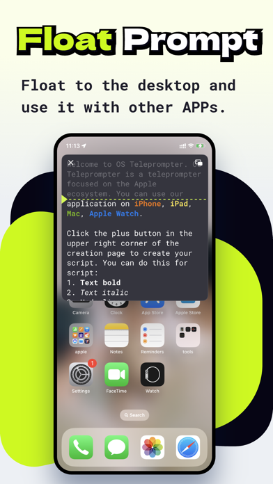 Screenshot 2 of OS Teleprompter App