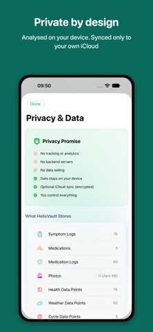Helix Vault: Symptom Tracker Screenshot 6 of 6