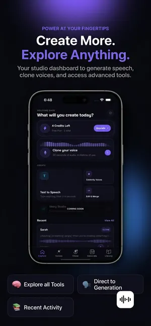 Fish AI: Audio Voice Clone TTS screenshot 2