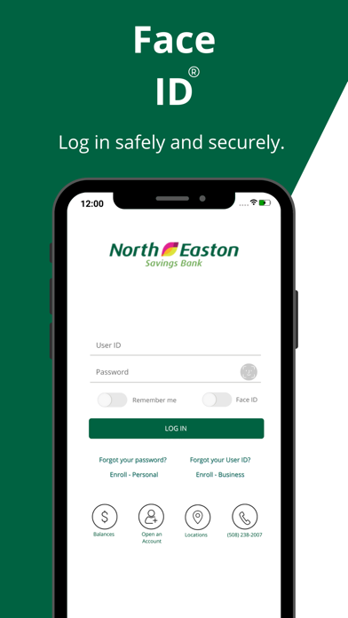 North Easton Savings Bank Screenshot