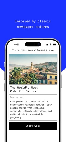 Atlas: Daily Geography Quiz iPhone screenshot