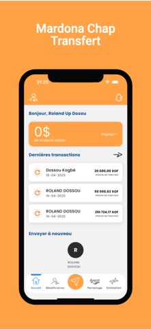 Mardona Transfert screenshot