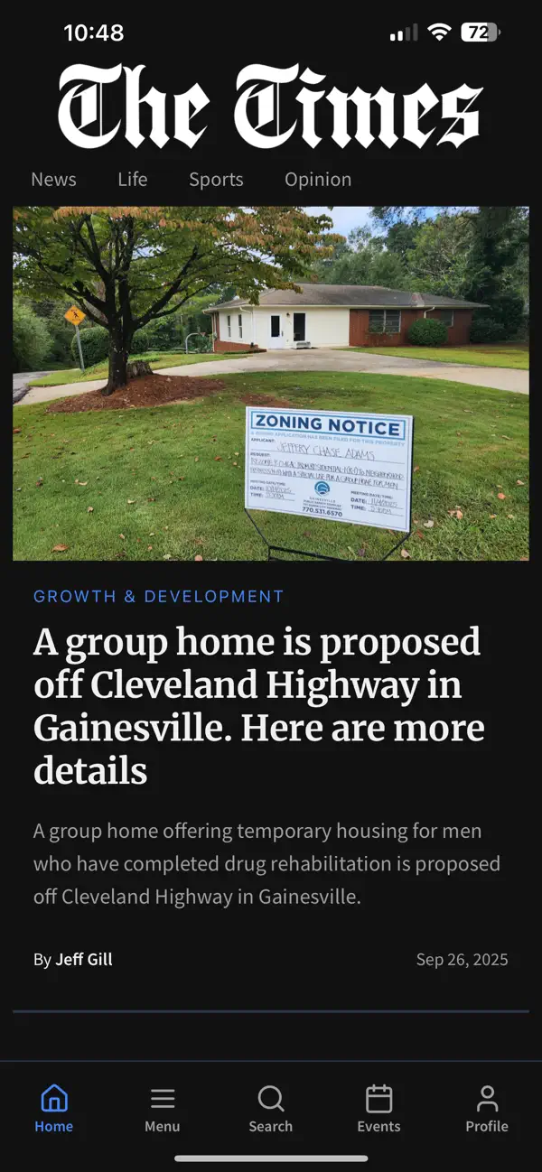Screenshot #1 pour Gainesville Times