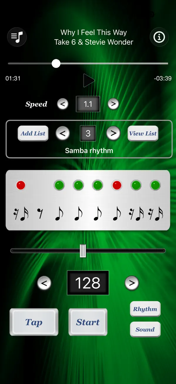 Screenshot #2 pour Metronome with Player