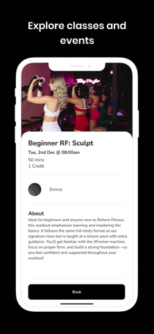 REFORM FITNESS Pilates iPhone screenshot