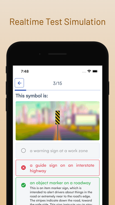 NC DMV Drivers Permit Test Screenshot