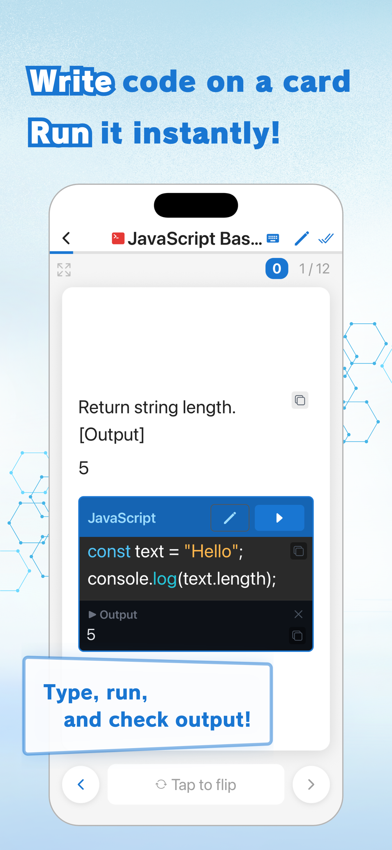 CodeFlash: Runnable code cards screenshot 3