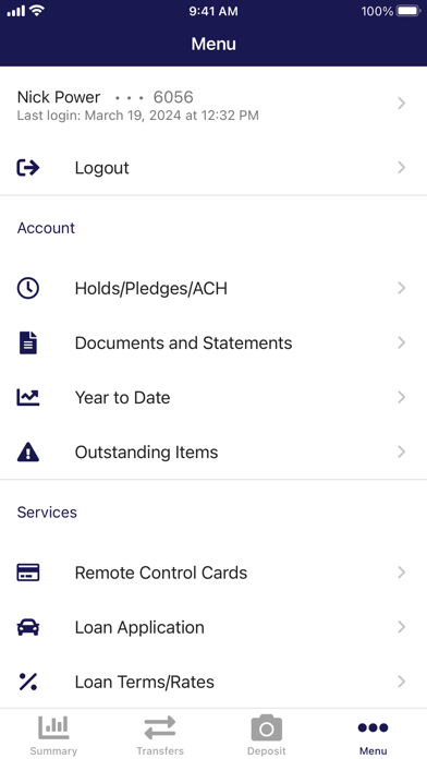 Inner Lakes FCU Mobile Banking Screenshot