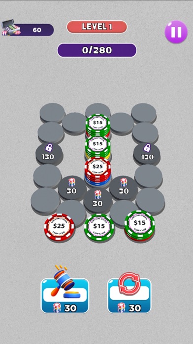 Poker Chips Sort: Hexa Puzzle Screenshot