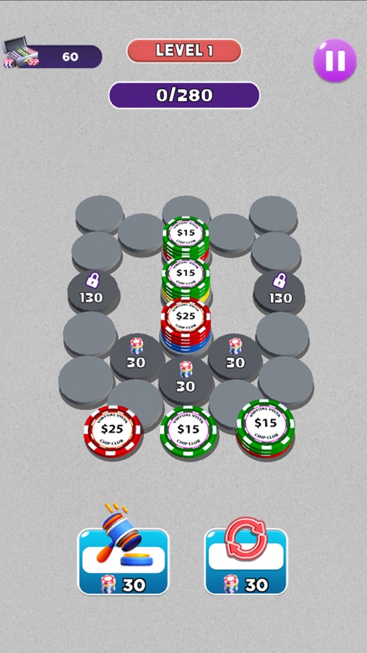#4. Poker Chips Sort: Hexa Puzzle (iOS) 由: Arshad Ali