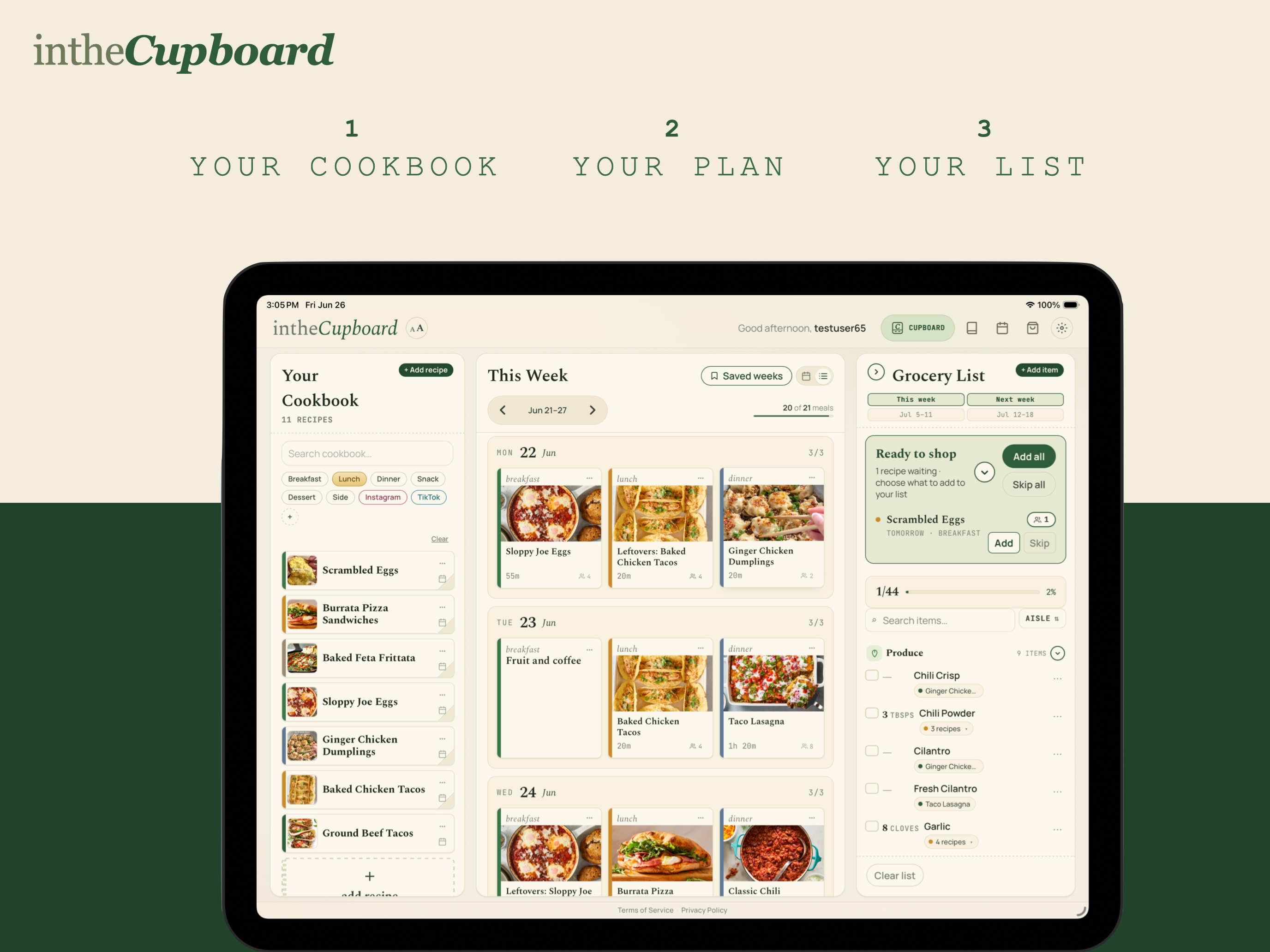 In the Cupboard: Meal Planner screenshot 8