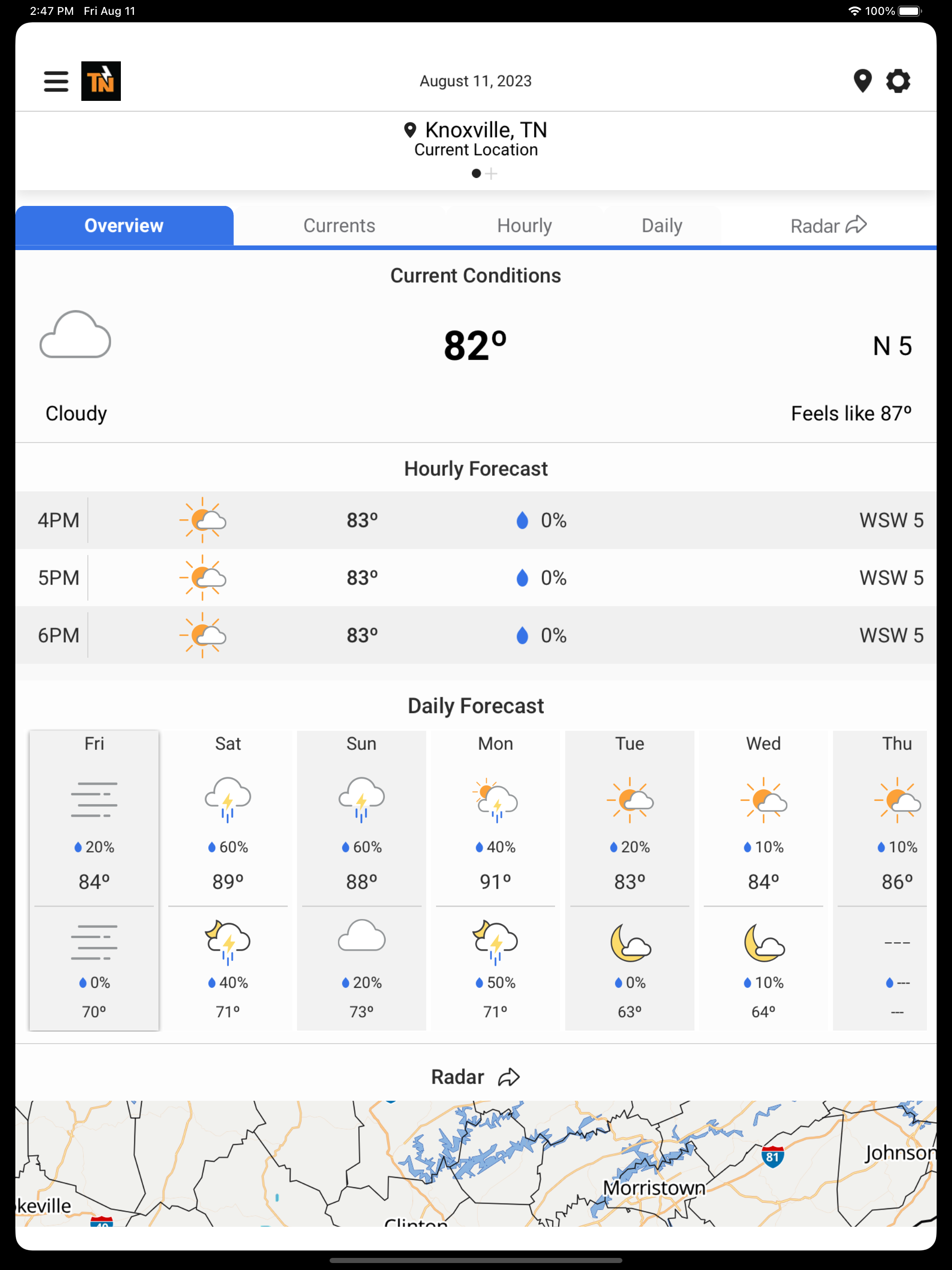 eastTNweather