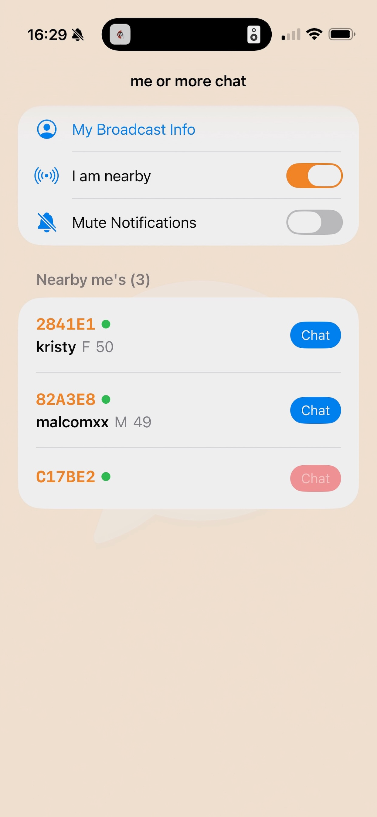 me or more chat