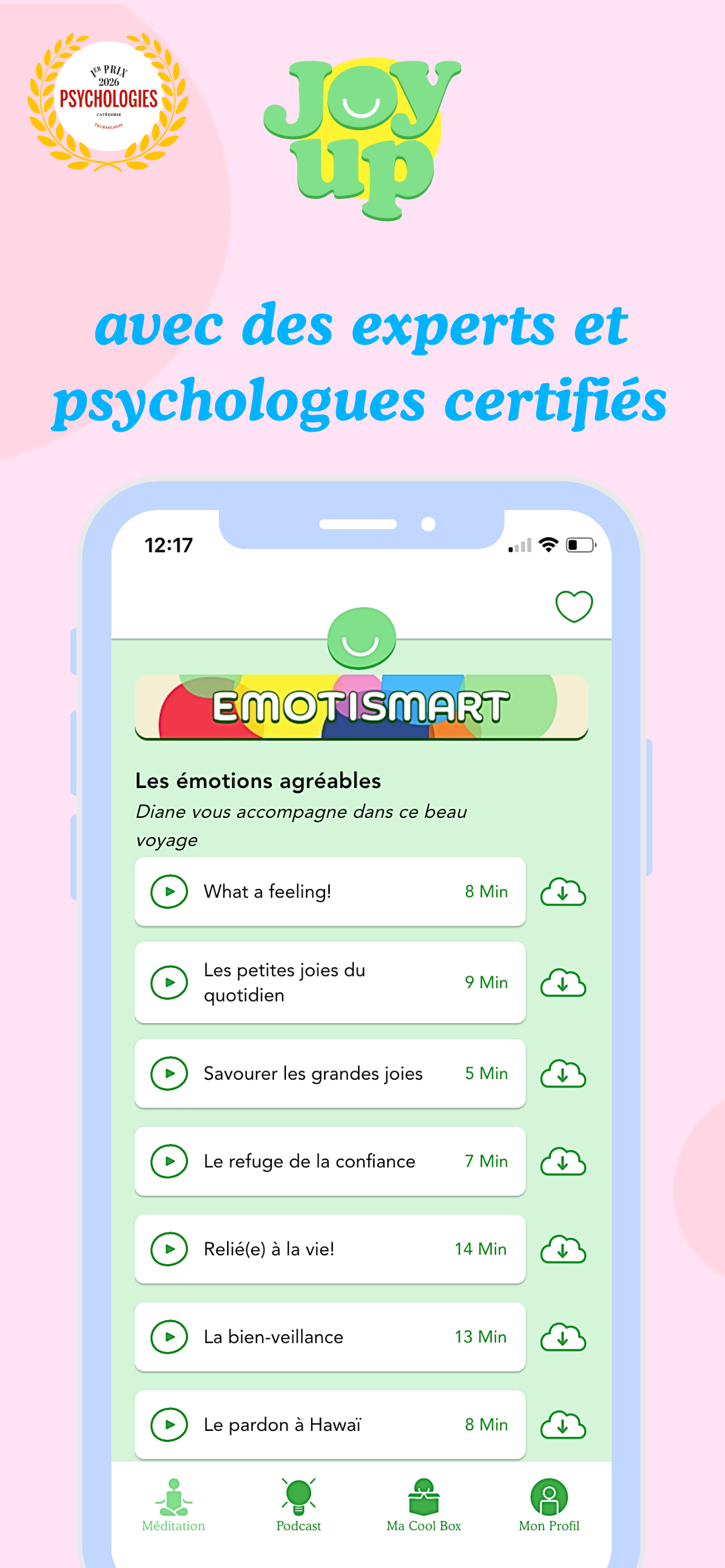 Joy Up : Méditations guidées